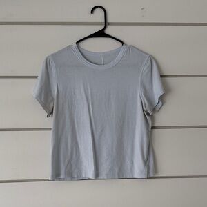 lululemon athletica Light Gray Crop Top